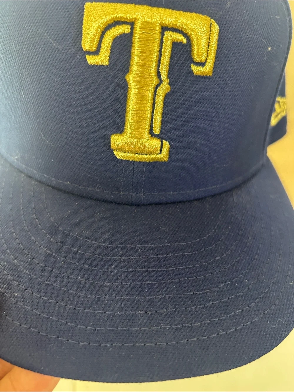 MLB 59FIFTY Navy and Black Fitted Cap with Gold Trim